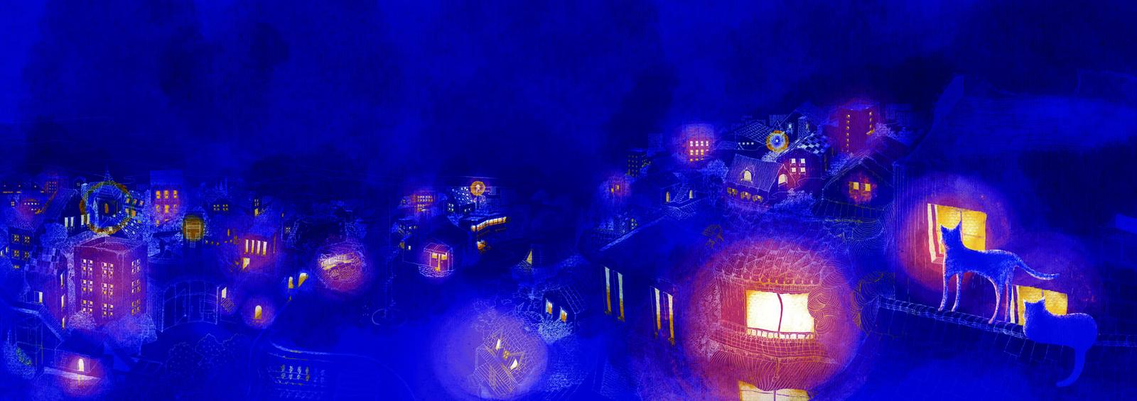 もっとあかりが増える夜のまち